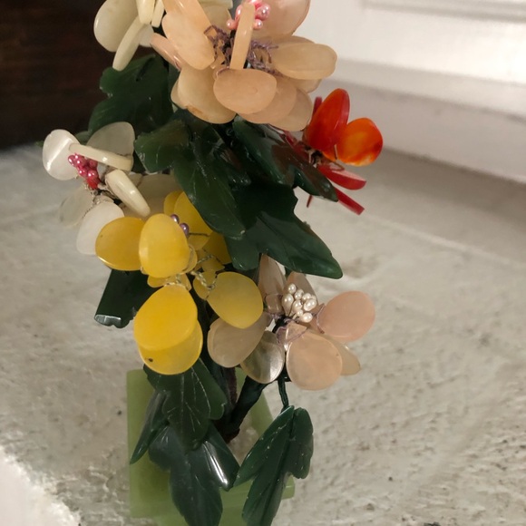 Vintage Chinese Jade Flowered Plant - Picture 6 of 6